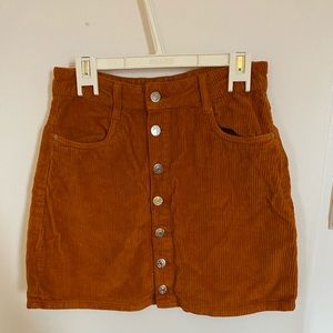 Zara corduroy skirt